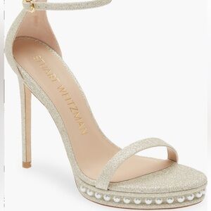 Stuart Weitzman Nudistdisco Pearl Platform Sandals